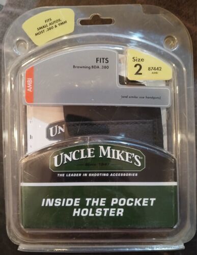 Inside-the-Pant Holster, Ambidextrous, Size 2 Uncle Mike&#39;s. Fits most .3... - $9.49