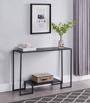 Vidal Metal/Wood Sofa Console Table, Black/Grey, By Kings Brand Furniture. - £71.64 GBP