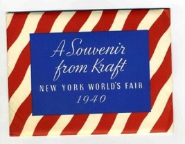Souvenir Packet KRAFT Cheese Company New York World&#39;s Fair 1940 - $29.67