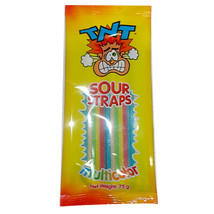TNT Sour Straps Hang Sell Multicolour Packs (24x75g) - £79.44 GBP