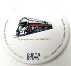 Norfolk and Western #611 Trivet Ceramic Locomotive Imperfect Vintage - $18.95