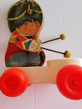 1967 Vintage Fisher Price Drummer Boy ~ Pull Toy ~ Wooden ~ Plastic ~ #634 - £17.93 GBP