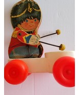 1967 Vintage Fisher Price Drummer Boy ~ Pull Toy ~ Wooden ~ Plastic ~ #634 - $22.44