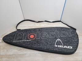Head Protector Oversize Tennis Racquet Cover Bag Black Adjustable Should... - $16.99