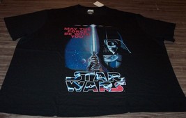 Vintage Style STAR WARS May The Force Be With You T-Shirt BIG &amp; TALL 3XB... - £19.70 GBP