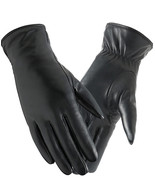 NWOT FEIQIAOSH Womens Winter Leather Gloves Black Size M - £11.08 GBP