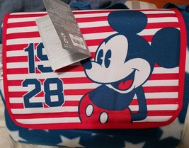 DISNEY Store PICNIC Blanket MICKEY MOUSE AMERICANA (70&quot; x 80&quot;) NWT - $33.87 CAD
