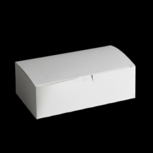 250 - Deli Box Take Out Dinner  Chicken Gift Box With Tuck Top Gloss White Case - £57.36 GBP