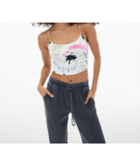 Aeropostale Seriously Soft Tie Dye Cropped Bungee Cami  ~S~ - £11.07 GBP