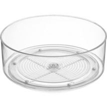 Round Plastic Clear Lazy Susan Turntable Food Storage Container For Kitchen (9&quot;  - £25.57 GBP