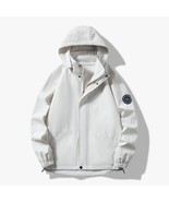 Fashion Clothing Men Clothes Men&#39;s Clothe White Waterproof Sport Jacket   - $55.35 CAD