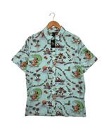 Disney Lilo And Stitch Shirt Mens Medium Hawaiian Roller Coaster Ride Aloha - $48.61 CAD