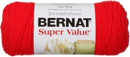 Spinrite Bernat Super Value Solid YarnTrue Red 1 pack of 1 Skein - $23.77