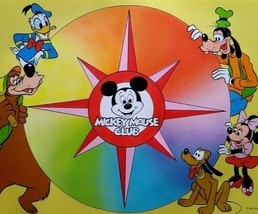 Disney Mickey Mouse Club Original Poster Licensed 1970s Donald Duck Pluto Minnie - £13.07 GBP