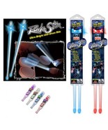 Buztronics Rock God Rock Stix LED Drum Sticks- BLUE [video game] - £7.77 GBP