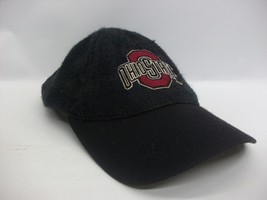 Ohio State Hat Damaged Low Profile Black Strapback Baseball Cap American Needle - £15.02 GBP