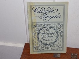 Vintage 1893 AG Spaulding &amp; Bros Credenda Bicycles Brochure Booklet - $2,013.34 MXN
