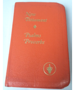 Gideons New Testament Psalms Proverbs Bible Pocket Orange Prayer Book Un... - £7.75 GBP