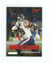 J.J. Watt (Houston) 2021 Panini Prestige Time Stamped Insert Card #TS-JW - £3.95 GBP