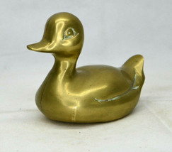 Vintage Solid Brass Duck Paperweight 4 1/2 Inches - £10.60 GBP