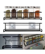 4 Packs Kitchen Spice Rack Organizer Storage Shelf Cabinet Jar Holder Wall Mount - $20.16 CAD