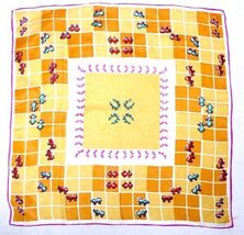 RETRO Vintage Momme  Silk Scarf Hanky Roller Skates  Fun 17&quot; Square Japan - $553.42 MXN