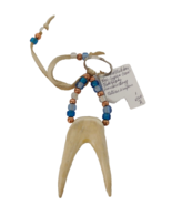 Tony Ramer Antler Art Keychain Key Ring Mule Deer Handmade Artist Signed - $27.67