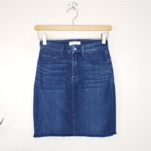 JEN7 | Denim Frayed Hem Pencil Skirt, womens size 0 - £37.11 GBP