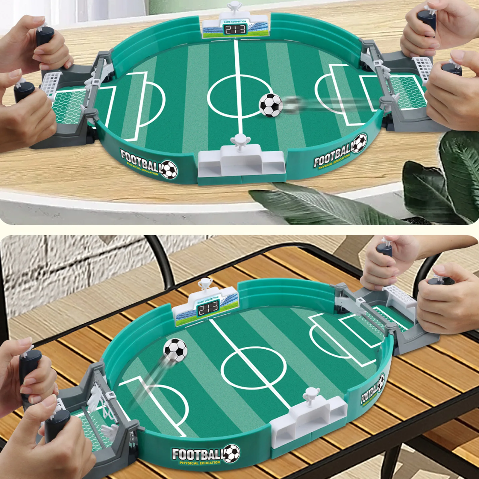Soccer Foosball Games Tabletop Football Game Set for Kids 2-Player Desktop - £15.90 GBP+