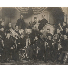 Pre WWI Army 8th Regiment Band Real Photo Postcard - £37.92 GBP