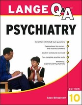 Lange Q&amp;A Psychiatry, 10th Edition Blitzstein, Sean M. - $10.88