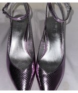 Naturalizer Womens Eliya Leather Ankle Strap Pumps Shoes  Sz 9.5 Purple - €29,94 EUR