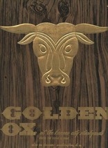2 Golden Ox Restaurant Menus Kansas City Stock Yards Where Steak is Born 1972 - £61.91 GBP