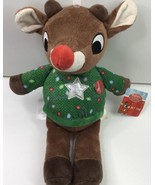 Christmas Sweater Dog Toy Squeaks Rudolph Collections Dan Dee Rudolph New - $281.30 MXN