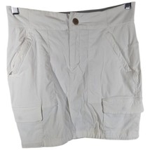 Athleta Skort Womens Size 6 White Trekkie Cargo Athletic Skirt Hiking Pockets - $32.67