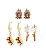 SUGAR FIX &quot;Let’s Get Lit&quot; 3pc Earring Set (Gold) ~ NEW!!! - $249.03 MXN
