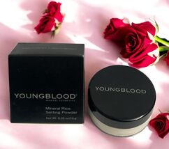 Youngblood Mineral Cosmetics Mineral Rice Setting Powder LIGHT .35 Oz 1D... - $24.26