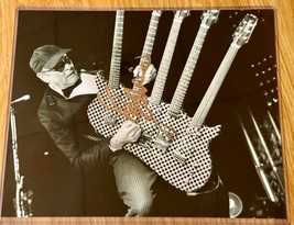 Cheap Trick Hand Signed In Gold Bw 8x10 Photo Rick Neilsen - £78.44 GBP