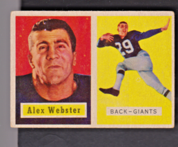 1957 Topps #121 Alex Webster Giants EX+ - $12.60