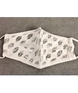 Novelty Cloth Face Mask, Silver Hot Lips, Adjustable Ear Bands, Clik Cla... - $7.79