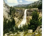 Nevada Falls 1930&#39;s Yosemite National Park Linen Postcard  - £14.34 GBP