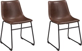 Signature Design by Ashley Mid Century Centiar Dining Bucket Chair Set of 2, - £160.66 GBP
