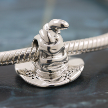 925 Sterling Silver HP Sorting Hat Charm Fit Moments Bracelet - £14.06 GBP