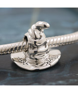 925 Sterling Silver HP Sorting Hat Charm Fit Moments Bracelet - $25.79 CAD