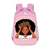 Afro Melanin Girls Backpack Latina AF Women Travel Bags Black Girl School Backpa - £34.06 GBP