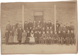 Early 1900-1918 Grammar to High School Class Portrait in USA -Cabinet Photo Card - $8.60