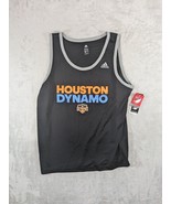 Adidas Mens Black MLS Houston Dynamo Sleeveless Tank Top Size XL With Tag - $19.98