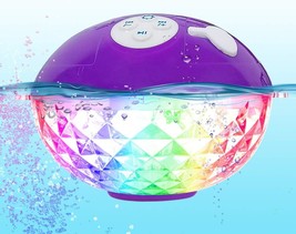 Portable Bluetooth Speakers Wireless Colorful Lights Show, Ipx7 Waterproof - $37.96