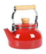 Mr. Coffee Quentin 1.5 Quart Tea Kettle With Fold Down Handle in Red - £37.85 GBP