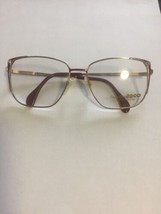 Vintage New German C2000 Eyeglass Frames Red &amp; Gold Flex 50’s Glam Style - $30.00